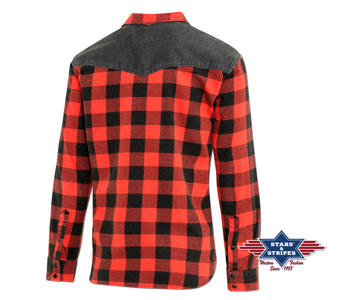 Westernhemd von Stars & Stripes - Lumberjack, Rot