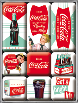 Magnet-Sparset - Hot Fifties - Coca Cola - Diner