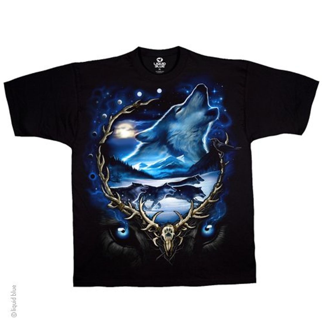 Liquid Blue T-Shirt - Wolf Run