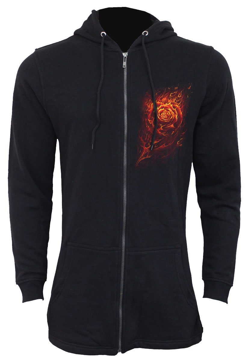 Reduziert - Spiral Damen Kapuzenjacke mit Fischflossenbündchen - Burnt Rose, Größe S
