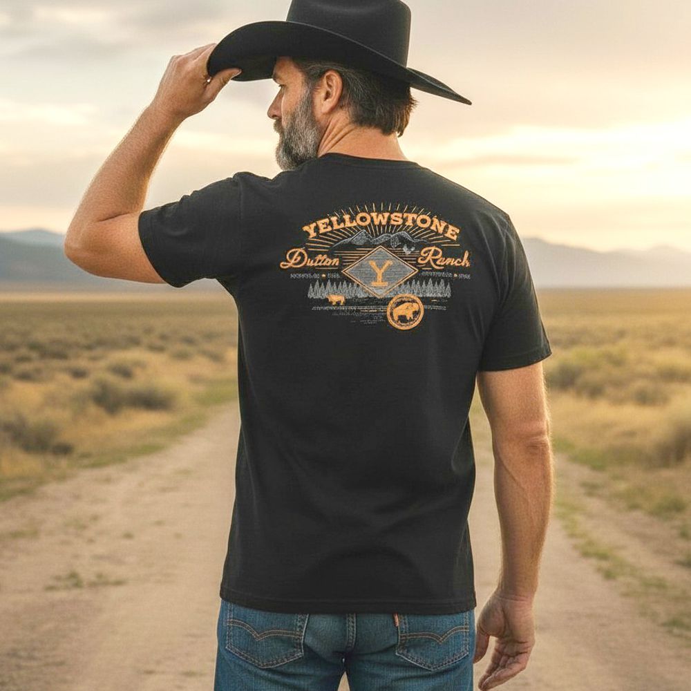 Western Unisex T-Shirt - Yellowstone Collection - Dutton Ranch