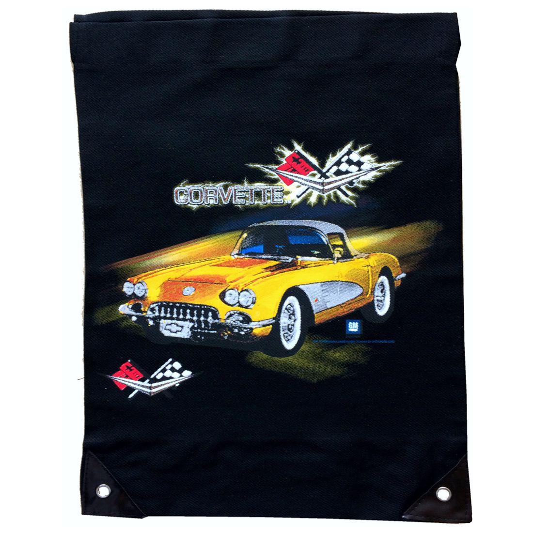 Tasche, Beutel oder Rucksack - Classic Car - Yellow Corvette