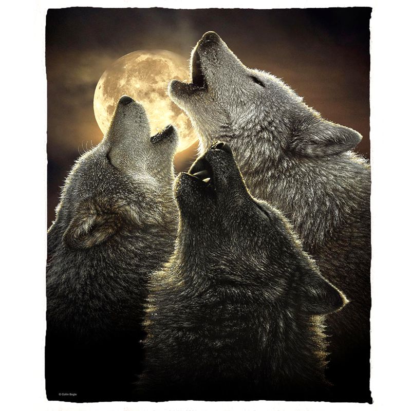Wolf-Fleece-Decke - Wolf Trinity