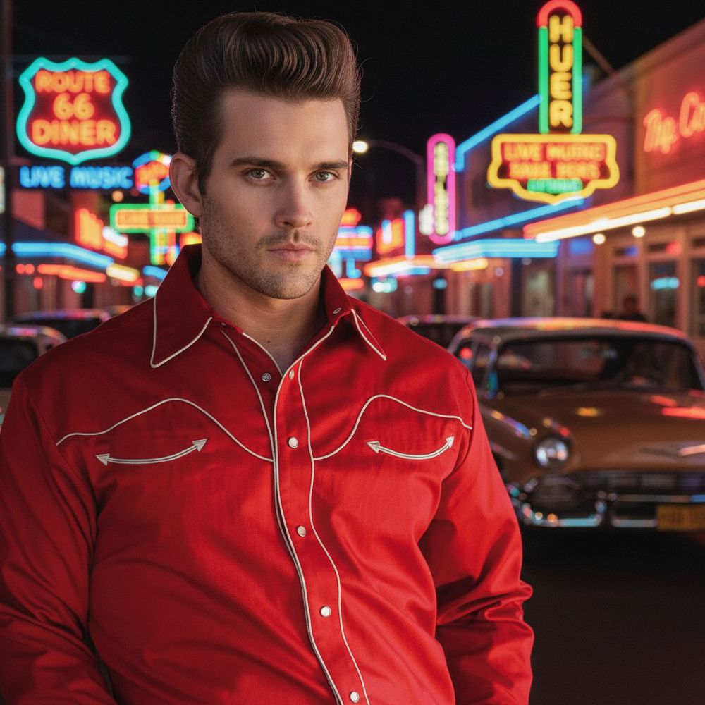 Hemd von Stars & Stripes - Jack, rot