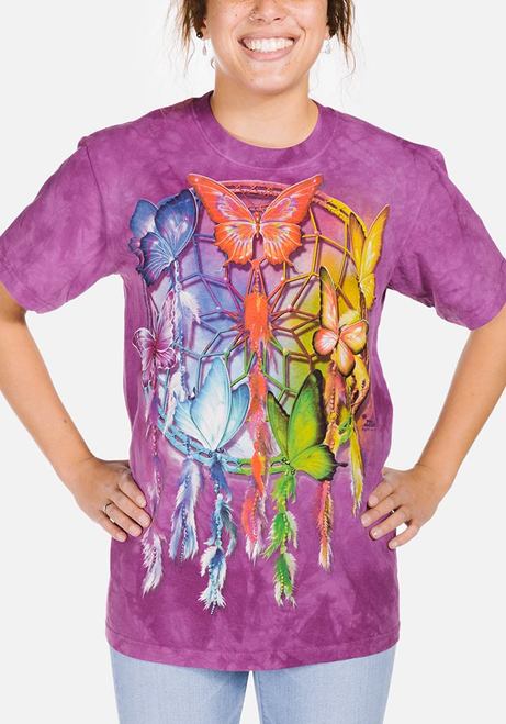 The Mountain T-Shirt - Rainbow Butterfly Dreamcatcher