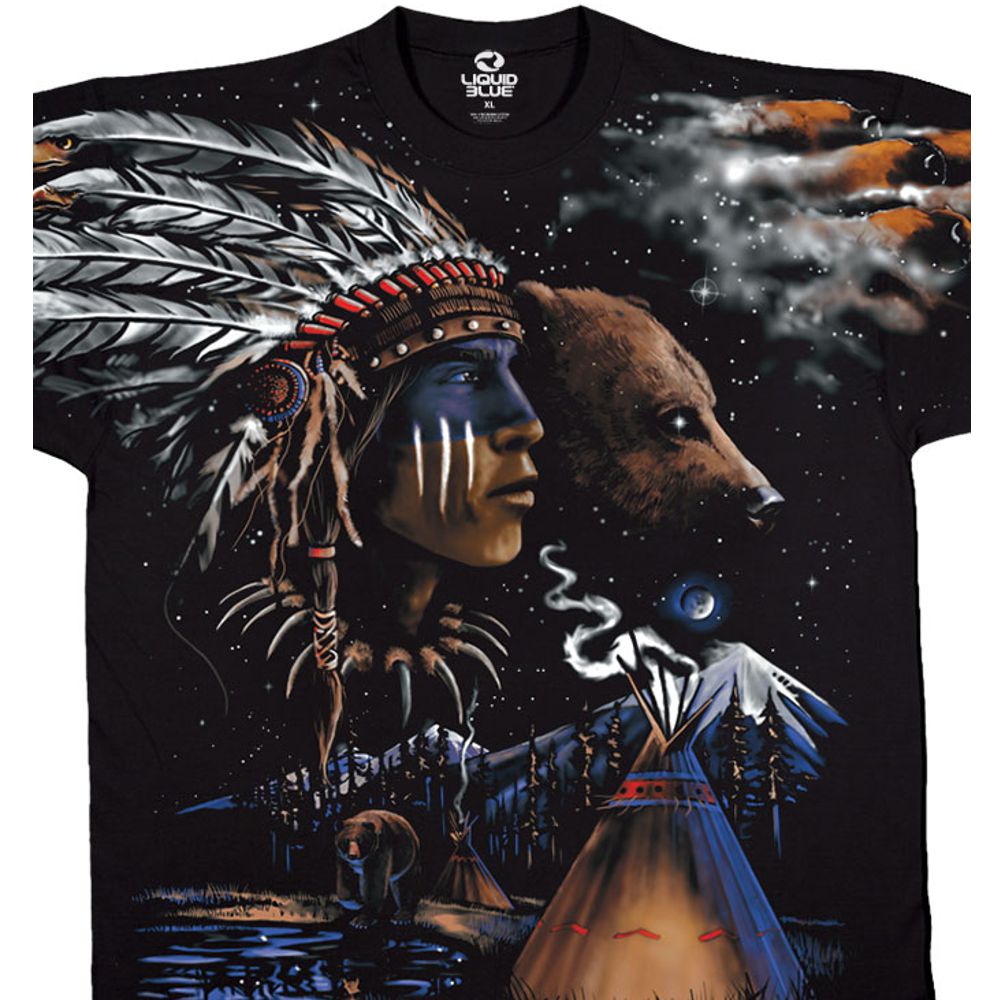 Liquid Blue Indianer T-Shirt - Indian Bear