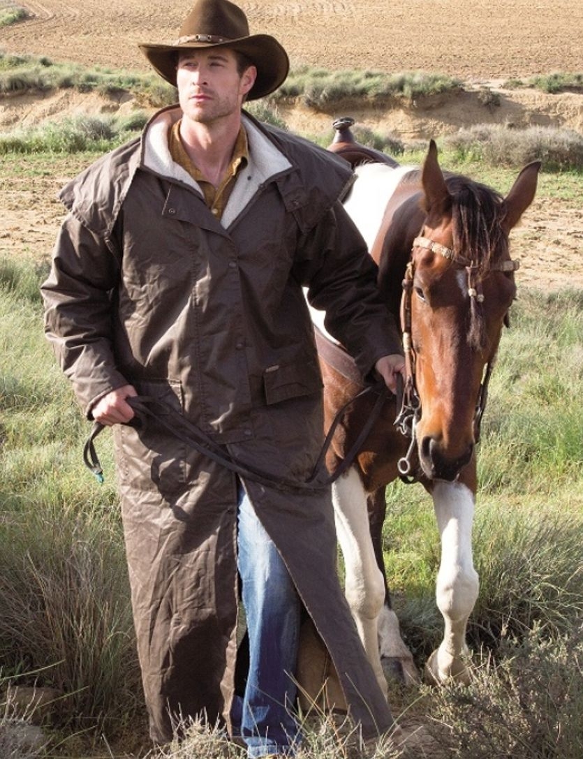 Reduziert - Gefütterter Mantel von Scippis - Mountain Riding Coat, Dri-Tec Membrane, Braun, Größe 2XL