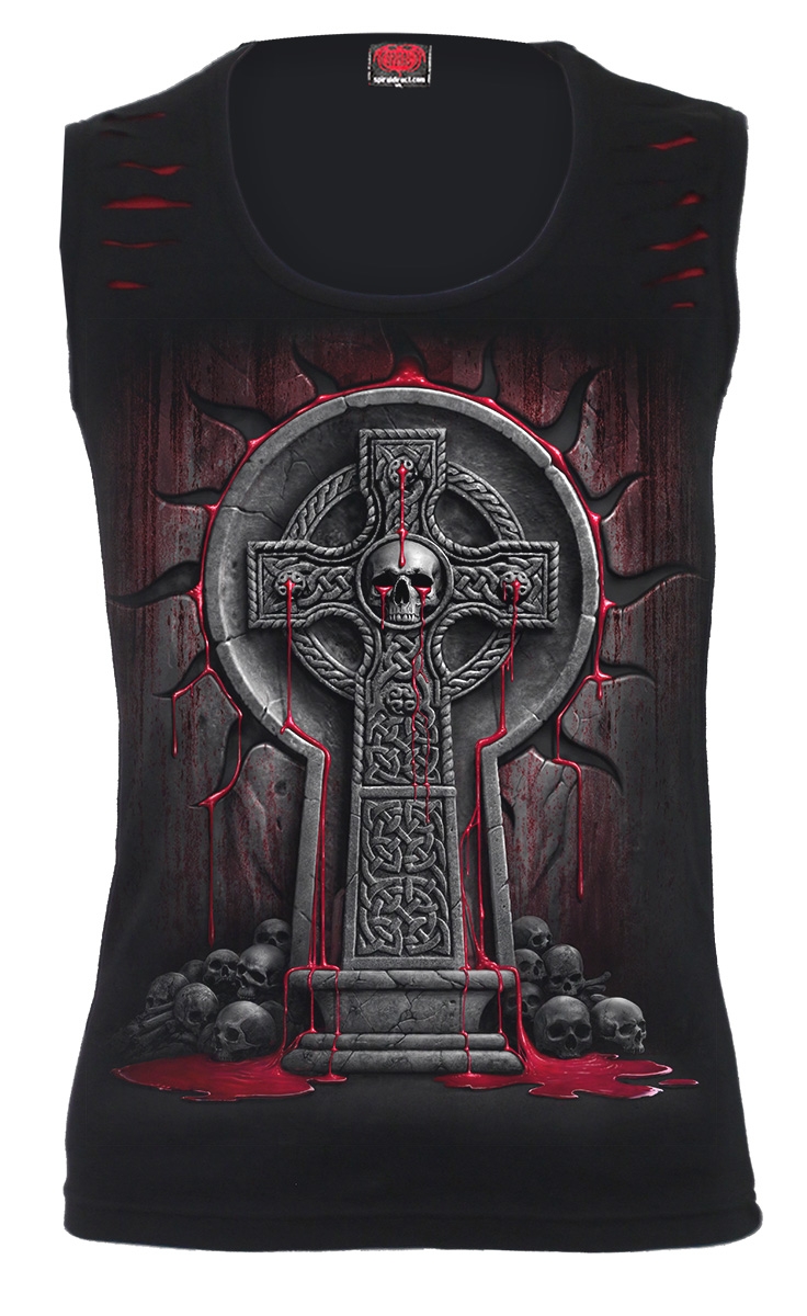 Reduziert - Spiral Damen Top -  Bleeding Souls, Größe 2XL