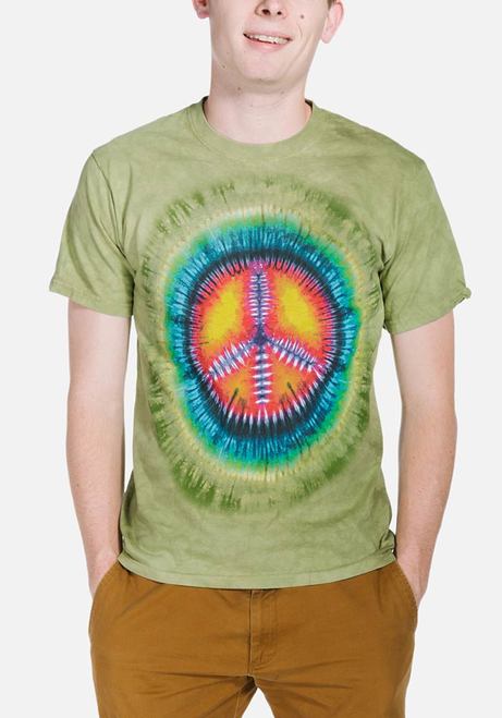 The Mountain T-Shirt - Peace Tie-Dye