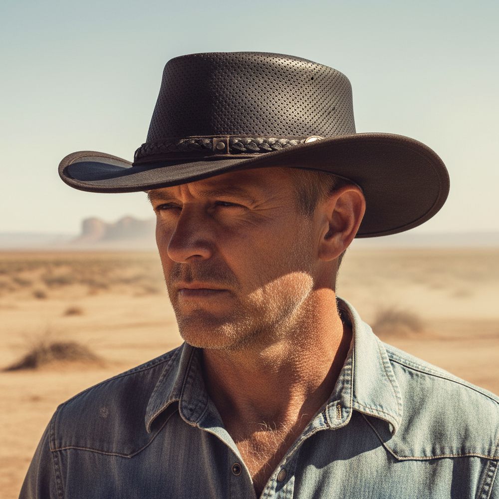 Scippis Western Lederhut - Springbrook Air, Braun
