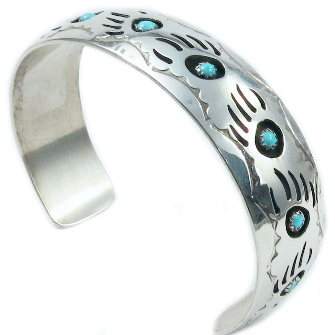 Armspange für Herren aus Sterling Silber - Exclusive Bear Paw, XL-Size