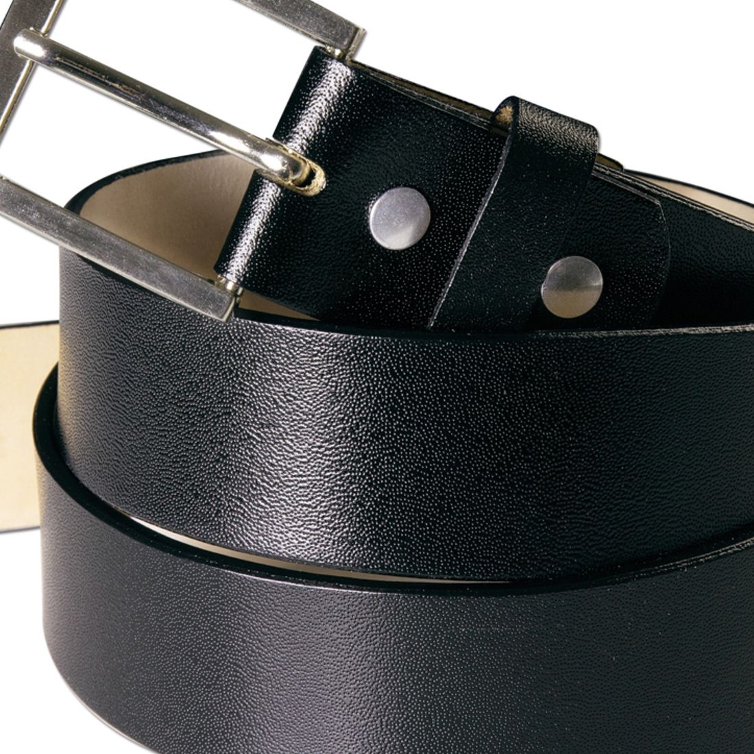 Westerngürtel aus Leder - Schwarz, uni