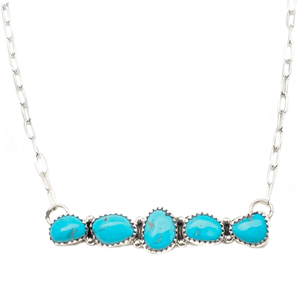 Indianerschmuck-Kette - Traditional Kingman Turquoise