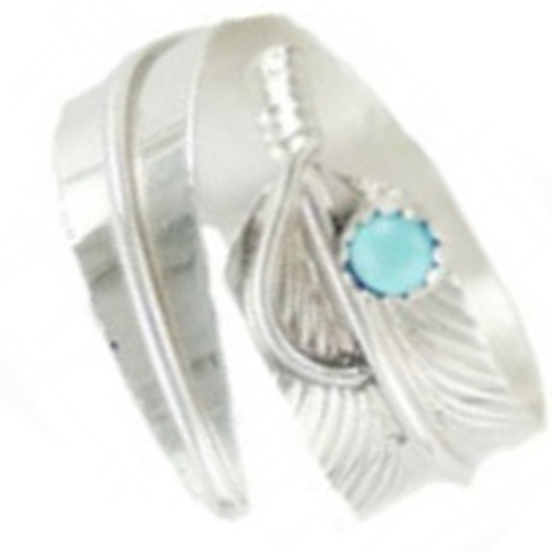 Damenring Sterling Silber - Silver Feather, Türkis