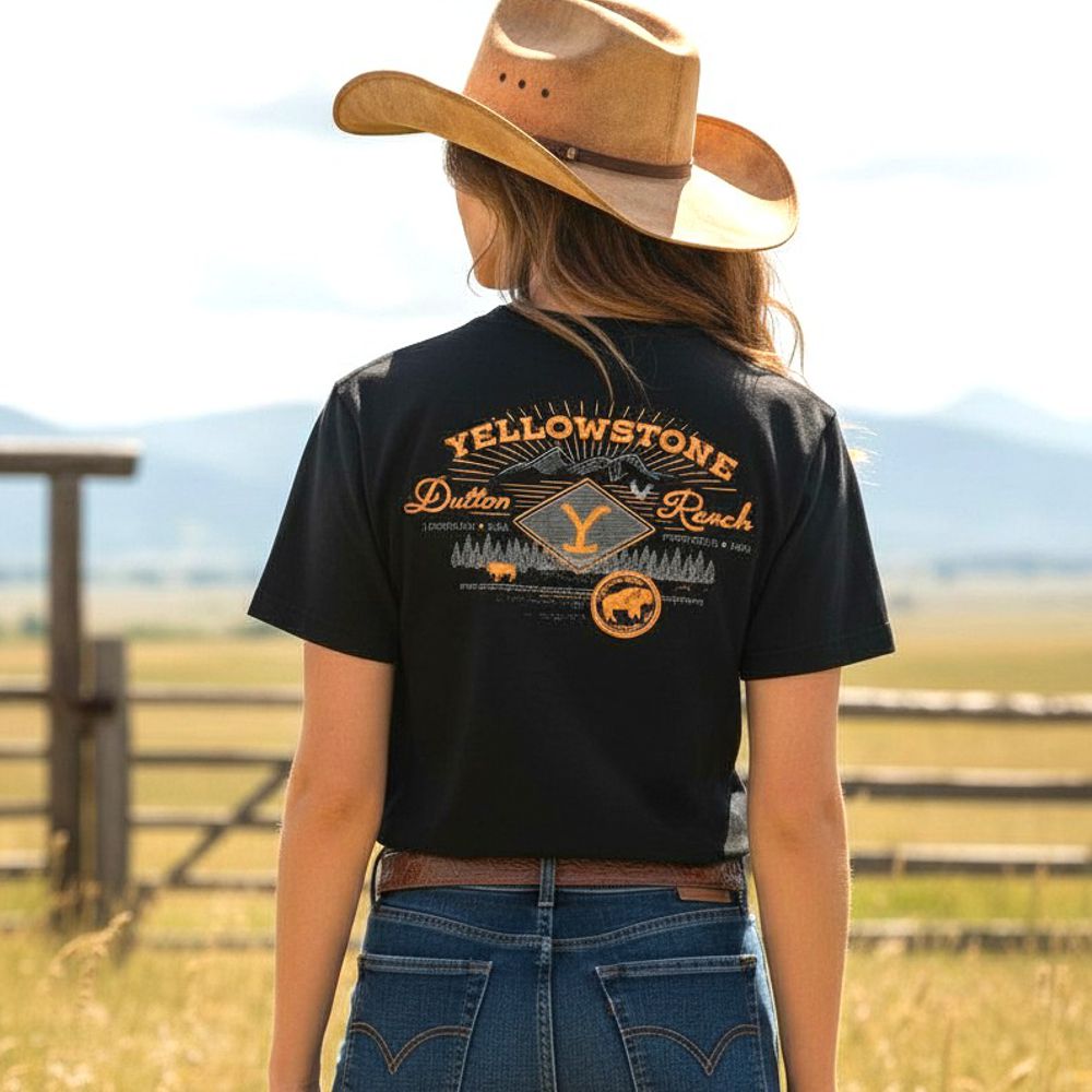Western Unisex T-Shirt - Yellowstone Collection - Dutton Ranch