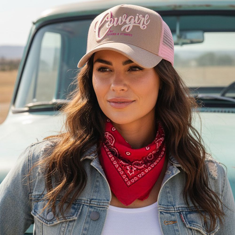 Western Mesh Basecap - Ladies Cap - Cowgirl