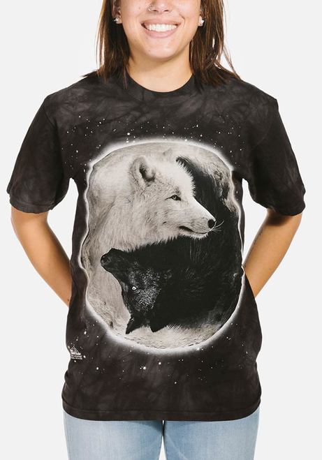 The Mountain T-Shirt - Yin Yang Wolves