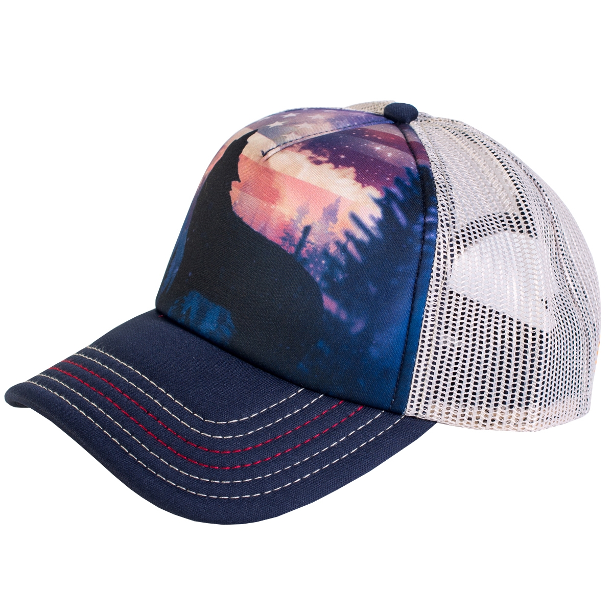 Basecap / Trucker Cap von The Mountain - Patriotic Howl