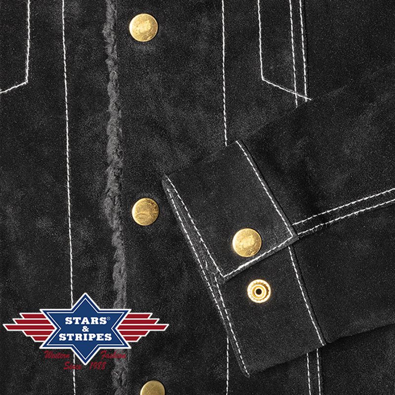 Warm gefütterte Western-Jacke aus Wildleder - Hunter
